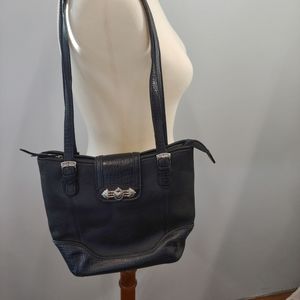 COLDWATER CREEK Heart Charm Black Shoulder Bag Y2K Grunge